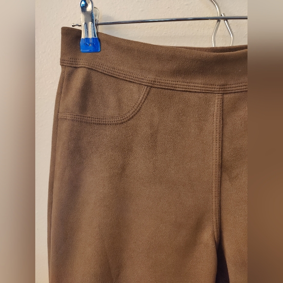 Max Studio Women's Elastic Waist Faux Suede Pant size S - Picture 12 of 13